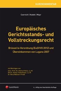 Produktbild: Europ&auml;isches Gerichtsstands- und Vollstreckungsrecht