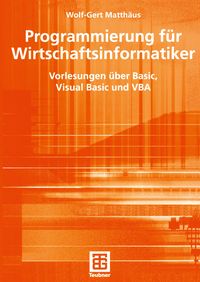 Produktbild: Programmierung f&uuml;r Wirtschaftsinformatiker