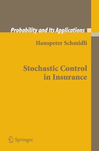 Produktbild: Stochastic Control in Insurance