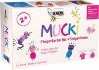 Bild vom Artikel MUCKI Fingerfarbe für Königskinder 6er Set 50 ml vom Autor 