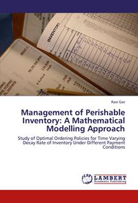 Produktbild: Management of Perishable Inventory: A Mathematical Modelling Approach