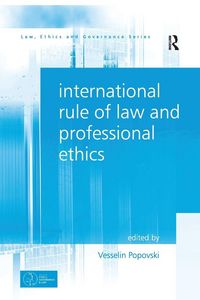 Produktbild: International Rule of Law and Professional Ethics
