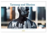 Produktbild: Tarnung und Illusion KI-Kunstvolle Verschmelzung von K&ouml;rper und Umgebung (Wandkalender 2027 DIN A3 quer), CALVENDO Monatskalender