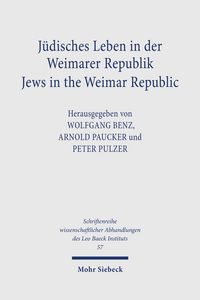 Produktbild: J&uuml;disches Leben in der Weimarer Republik /Jews in the Weimar Republic
