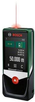 Produktbild: Bosch Home and Garden AdvancedDistance 50C Laser-Entfernungsmesser Bluetooth, Touchscreen 50 m