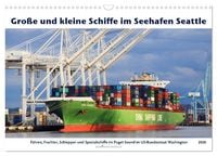 Produktbild: Gro&szlig;e und kleine Schiffe im Seehafen Seattle (Wandkalender 2026 DIN A3 quer), CALVENDO Monatskalender