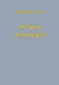 Produktbild: Die Planung der Betriebsgr&ouml;&szlig;e