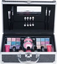 Produktbild: Schwarzer Glitter Casuelle Kosmetikkoffer mit Relief Muster