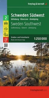 Produktbild: Freytag & berndt Stra&szlig;enkarte Schweden S&uuml;dwest 1:250.000