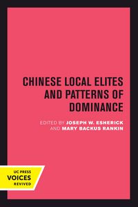 Produktbild: Chinese Local Elites and Patterns of Dominance