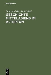 Produktbild: Geschichte Mittelasiens im Altertum