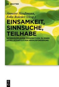Produktbild: Einsamkeit, Sinnsuche, Teilhabe