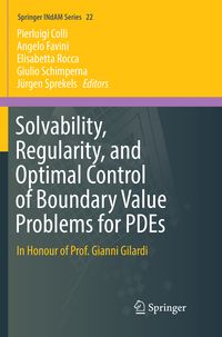 Produktbild: Solvability, Regularity, and Optimal Control of Boundary Value Problems for PDEs