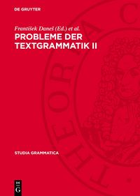 Produktbild: Probleme der Textgrammatik II