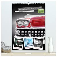 Produktbild: Amerikanische Autos 1950er bis 1980er Favoriten (hochwertiger Premium Wandkalender 2026 DIN A2 hoch), Kunstdruck in Hochglanz