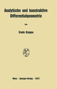 Produktbild: Analytische und konstruktive Differentialgeometrie
