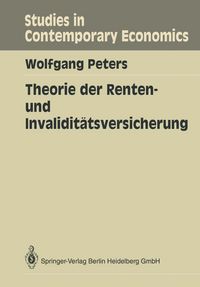 Produktbild: Theorie der Renten- und Invalidit&auml;tsversicherung