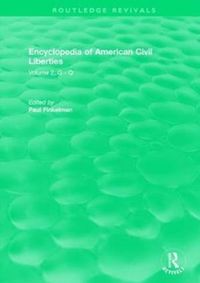 Produktbild: : Encyclopedia of American Civil Liberties (2006)