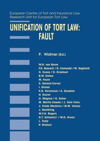 Produktbild: Unification of Tort Law: Fault