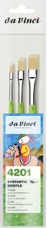 Produktbild: da Vinci Pinselset FIT SYNTHETIC BRISTLE, Borstpinsel, gr&uuml;n, 3er Set