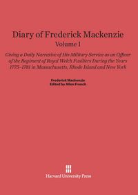 Produktbild: Diary of Frederick Mackenzie, Volume I