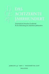 Produktbild: Das achtzehnte Jahrhundert 42/1