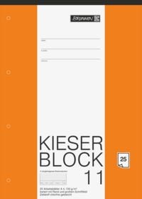 Produktbild: Brunnen KIESER-Block A4 Lineatur 11 kariert mit Rand