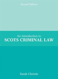 Produktbild: An Introduction to Scots Criminal Law