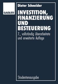 Produktbild: Investition, Finanzierung und Besteuerung