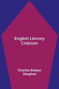 Produktbild: English Literary Criticism