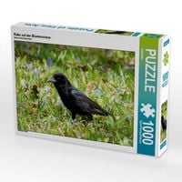 Produktbild: CALVENDO Puzzle Rabe auf der Blumenwiese | 1000 Teile Lege-Gr&ouml;&szlig;e 64x48cm Foto-Puzzle f&uuml;r gl&uuml;ckliche Stunden