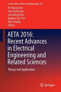 Produktbild: AETA 2016: Recent Advances in Electrical Engineering and Related Sciences