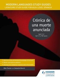 Produktbild: Modern Languages Study Guides: Cr&oacute;nica de una muerte anunciada