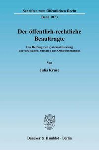 Produktbild: Der &ouml;ffentlich-rechtliche Beauftragte.