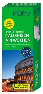 Produktbild: PONS Power-Vokabelbox Italienisch in 4 Wochen