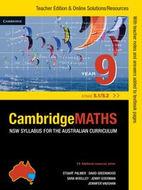 Produktbild: Cambridge Mathematics NSW Syllabus for the Australian Curriculum Year 9 5.1 and 5.2 Teacher Edition
