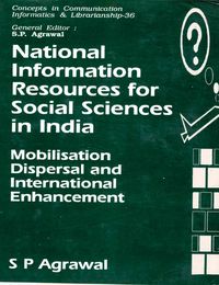 Produktbild: National Information Resources for Social Sciences in India: Mobilisation, Dispersal and International Enhancement (Concepts in Communication Informat