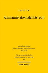 Produktbild: Kommunikationsdeliktsrecht