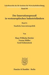 Bild vom Artikel Der Innovationsprozeß in westeuropäischen Industrieländern. vom Autor Hans Wilhelm Hetzler