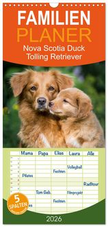 Produktbild: Familienplaner 2026 - Toller - Nova Scotia Duck Tolling Retriever mit 5 Spalten (Wandkalender, 21 x 45 cm) CALVENDO