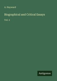 Produktbild: Biographical and Critical Essays