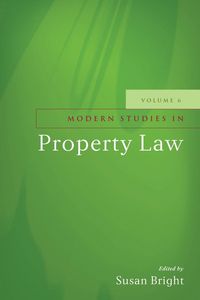 Produktbild: Modern Studies in Property Law - Volume 6