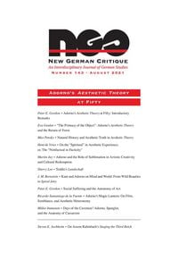 Produktbild: Adorno's Aesthetic Theory at Fifty