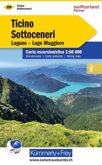 Produktbild: K&uuml;mmerly+Frey Wanderkarte 29 Ticino, Sottoceneri 1:60.000