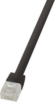 Produktbild: LogiLink CF2063U RJ45 Patchkabel CAT 6 U/UTP 3.00m Schwarz hochflexibel 1St.