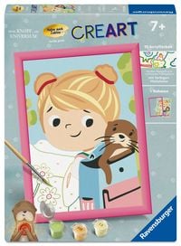 Produktbild: Ravensburger CreArt - Tilli & Otti - Malen nach Zahlen f&uuml;r Kinder ab 7 Jahren vom Kinderbuch "Mein Knopf, ein Universum" von Carmushka