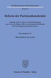 Bild vom Artikel Reform der Parteiendemokratie. vom Autor Hans H. Arnim