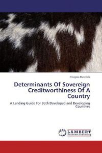 Produktbild: Bundala, N: Determinants Of Sovereign Creditworthiness Of A