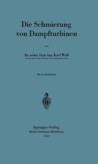 Produktbild: Die Schmierung von Dampfturbinen