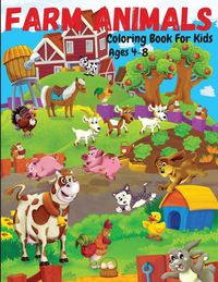 Produktbild: Farm Animals Coloring Book For Kids Ages 4-8